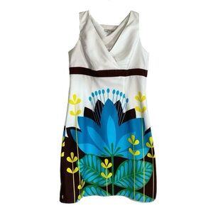 Dby Ltd. Y2K Vintage Bold Tropical Floral Sleeveless Dress